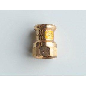 Copper press-fit gas female bsp adaptor